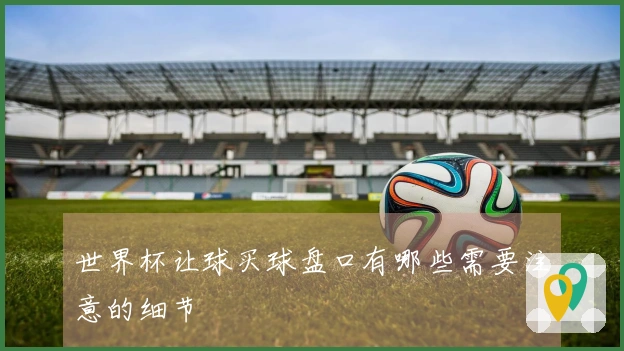 世界杯让球买球盘口有哪些需要注意的细节
