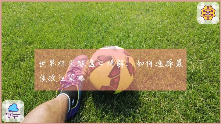 世界杯买球盘口详解：如何选择最佳投注策略
